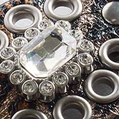 Medallion Chain Link Belt, SILVER, swatch