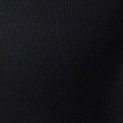 Cotton Modal Rib Scoop Top, DEEP BLACK, swatch