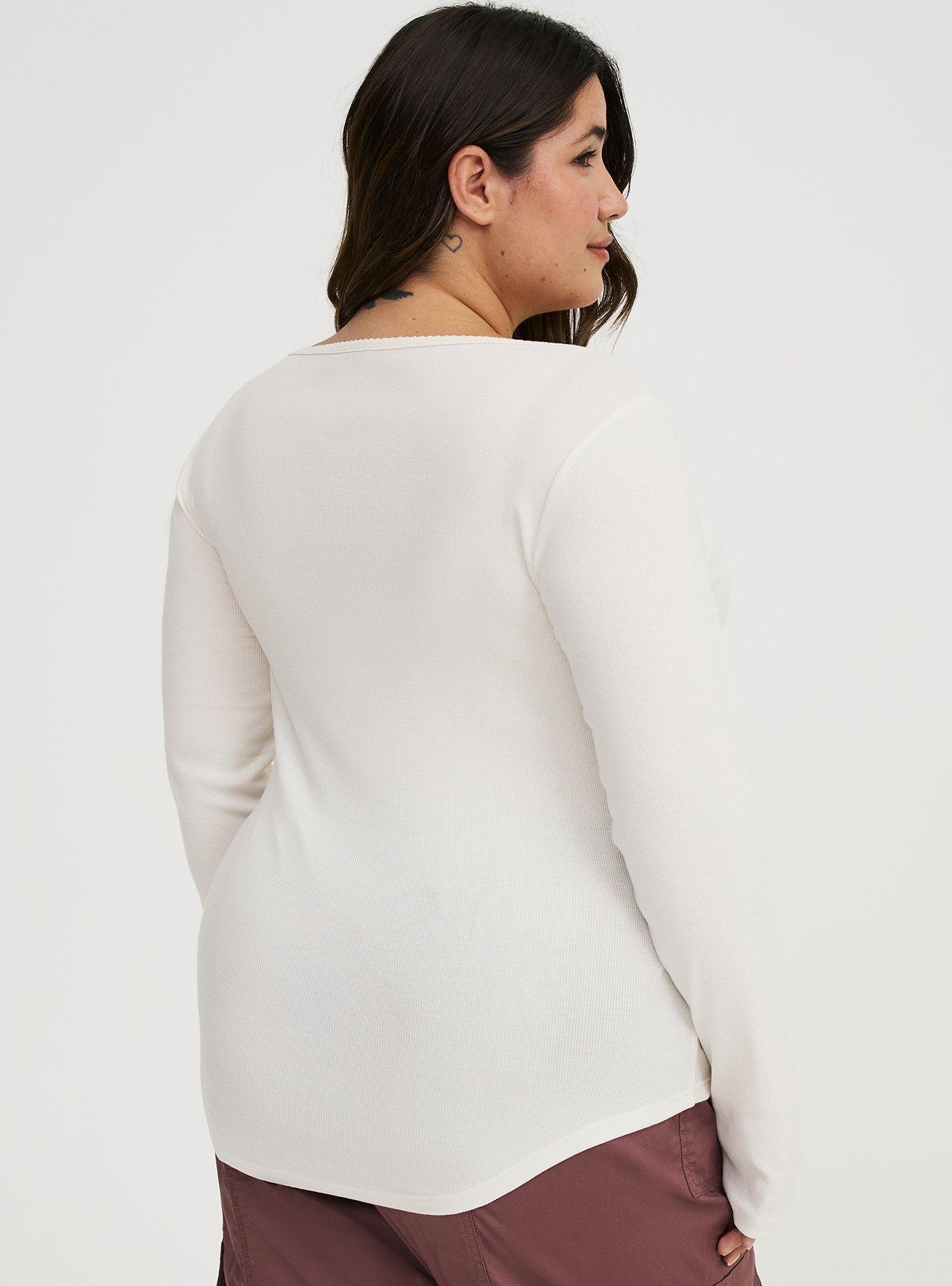 Cotton Modal Rib Scoop Top