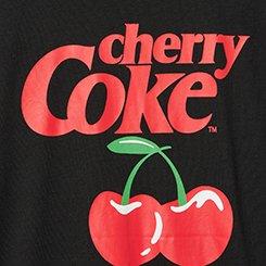 Plus Size Cherry Coke Classic Cotton Jersey Tee, CHERRY COKE DEEP BLACK, swatch