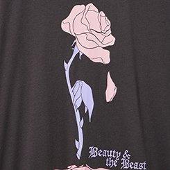 Disney Princess Classic Cotton Crew Tee, BEAUTY AND THE BEAST ROSE OBSIDIAN, swatch