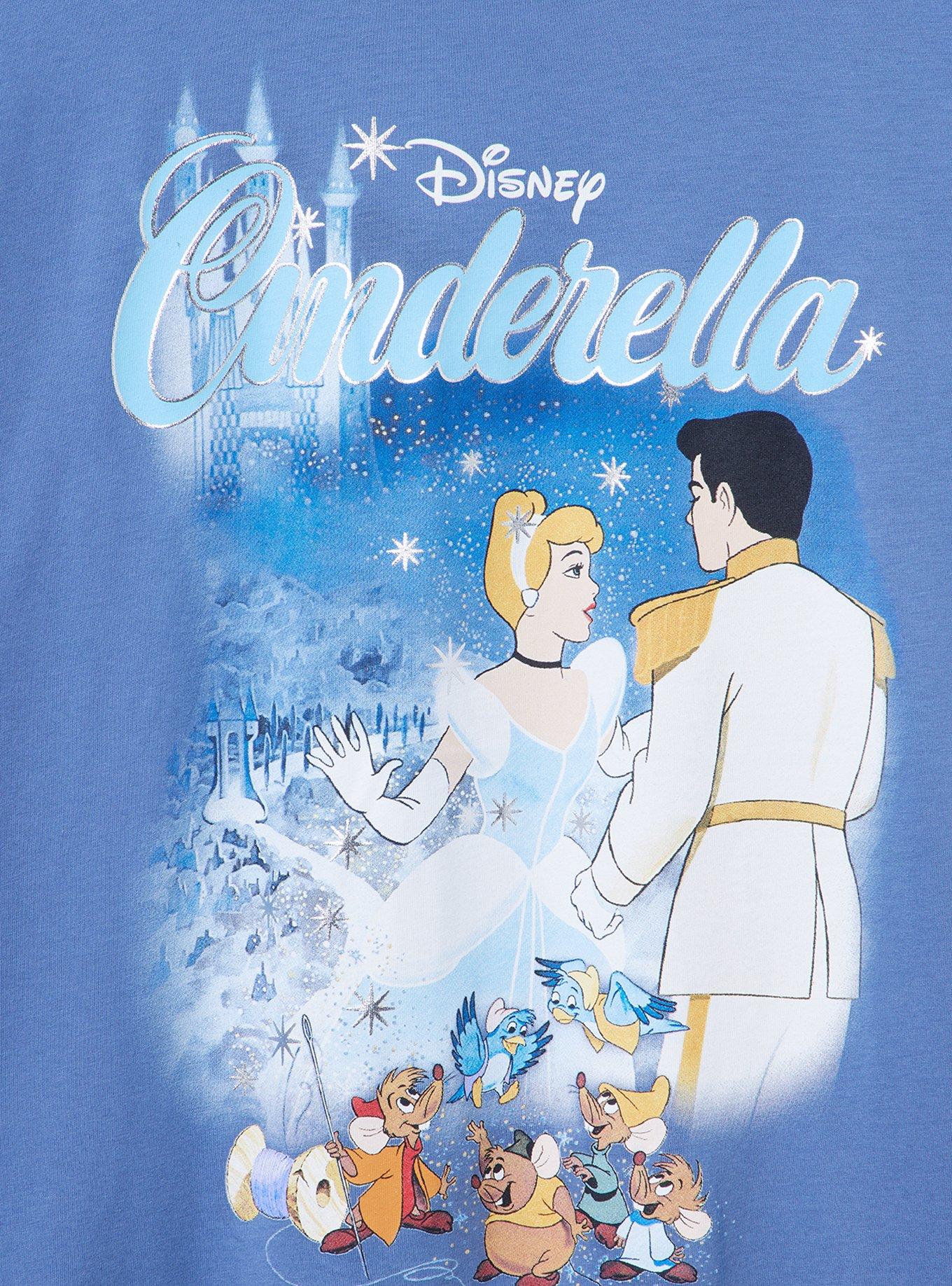 Disney Princess Classic Cotton Crew Tee, CINDERELLA BLUE HORIZON, alternate