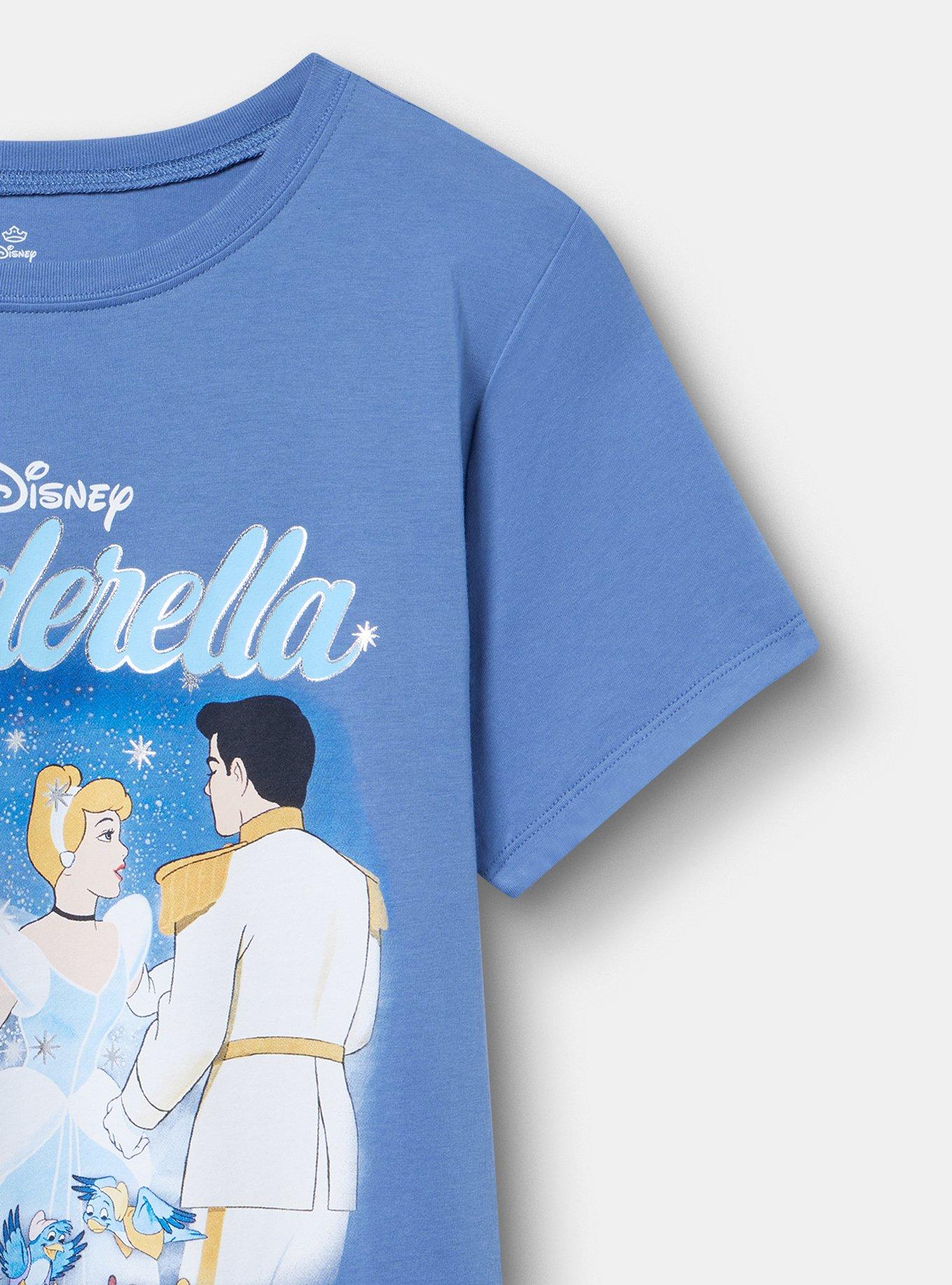 Disney Princess Classic Cotton Crew Tee, CINDERELLA BLUE HORIZON, alternate