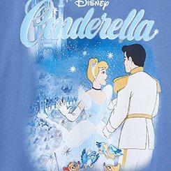 Plus Size Disney Princess Classic Cotton Crew Tee, CINDERELLA BLUE HORIZON, swatch