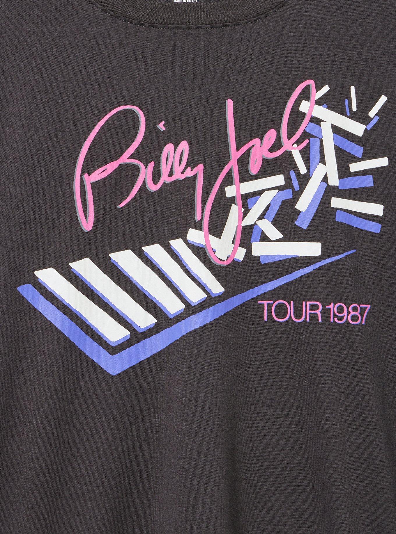 Billy Joel Relaxed Cotton Jersey Tee, BILLY JOEL TOUR 1987 OBSIDIAN, alternate