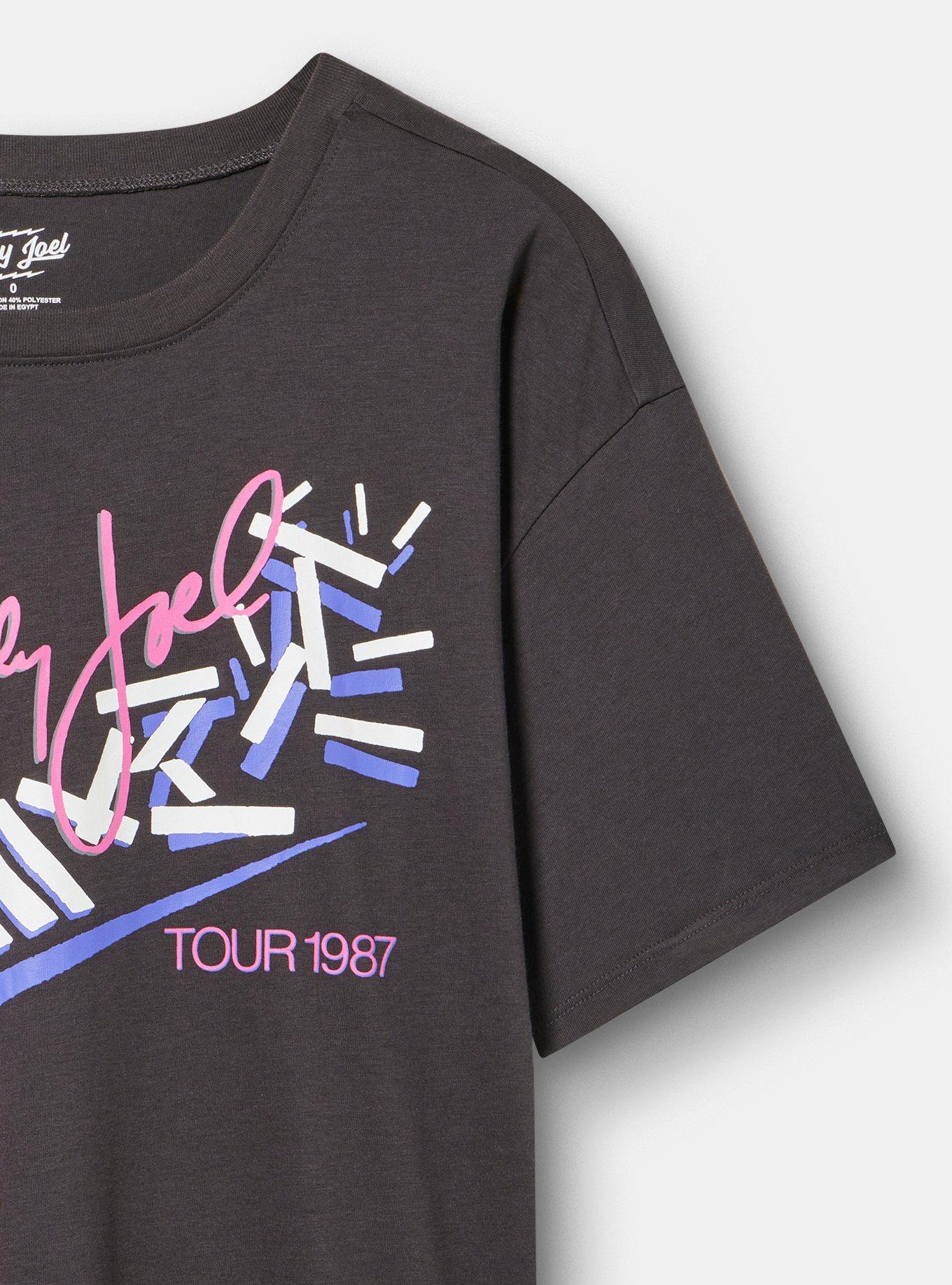 Billy Joel Relaxed Cotton Jersey Tee, BILLY JOEL TOUR 1987 OBSIDIAN, alternate