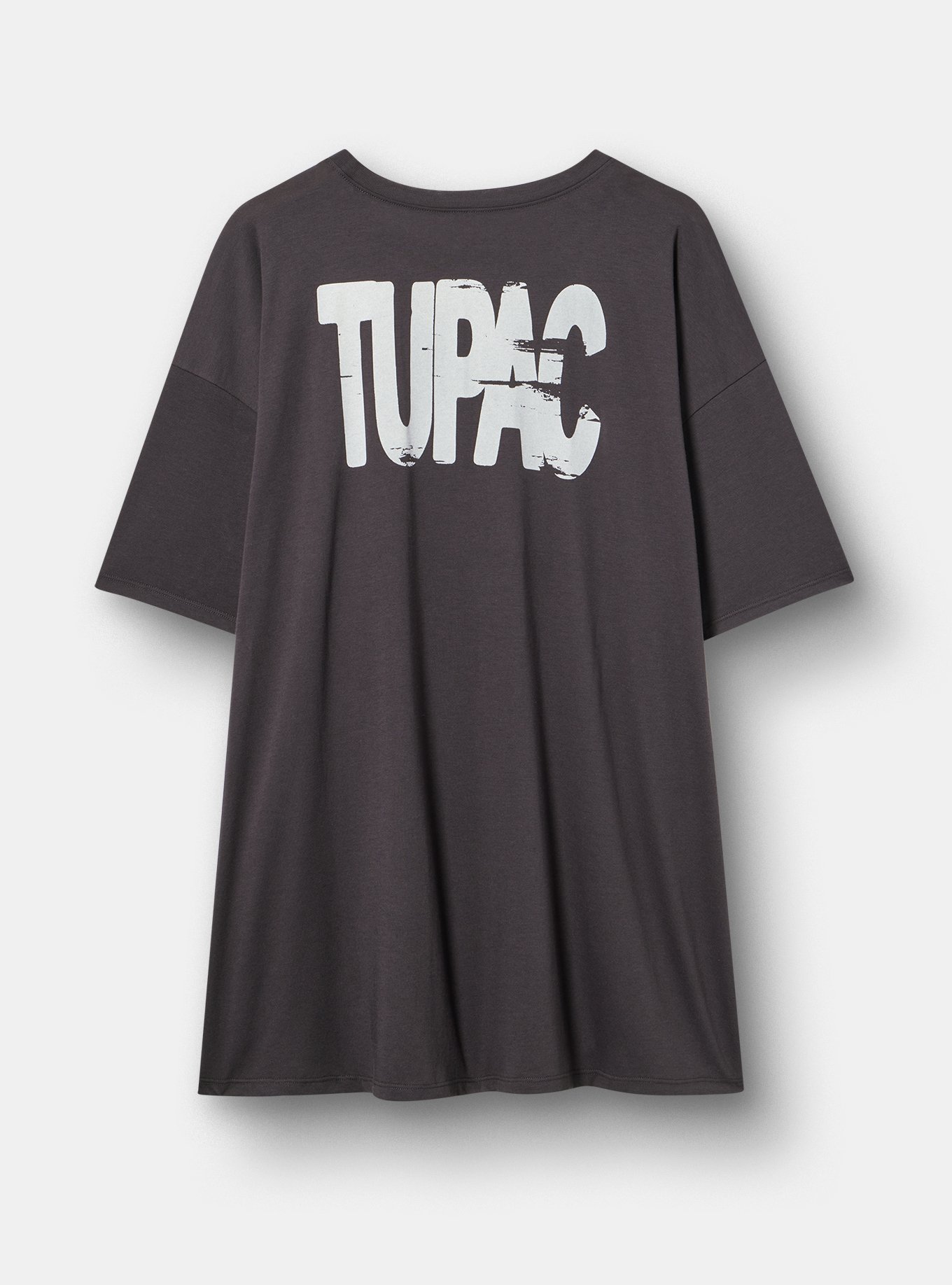Plus Size - Tupac Oversized Cotton Jersey Tunic Tee - Torrid