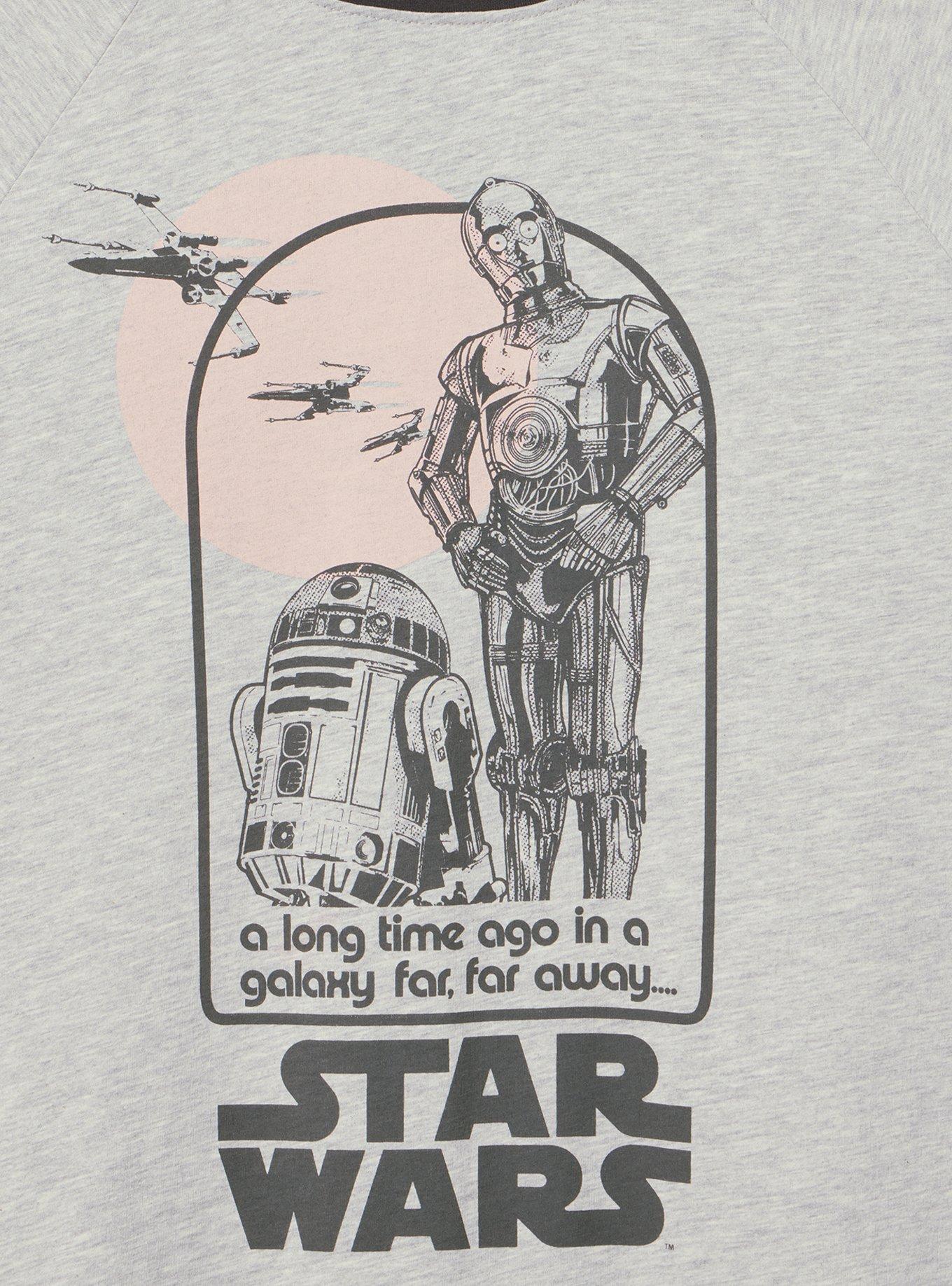 Disney Star Wars Cotton Jersey Varsity Tee, STAR WARS LIGHTEST HEATHER GREY, alternate