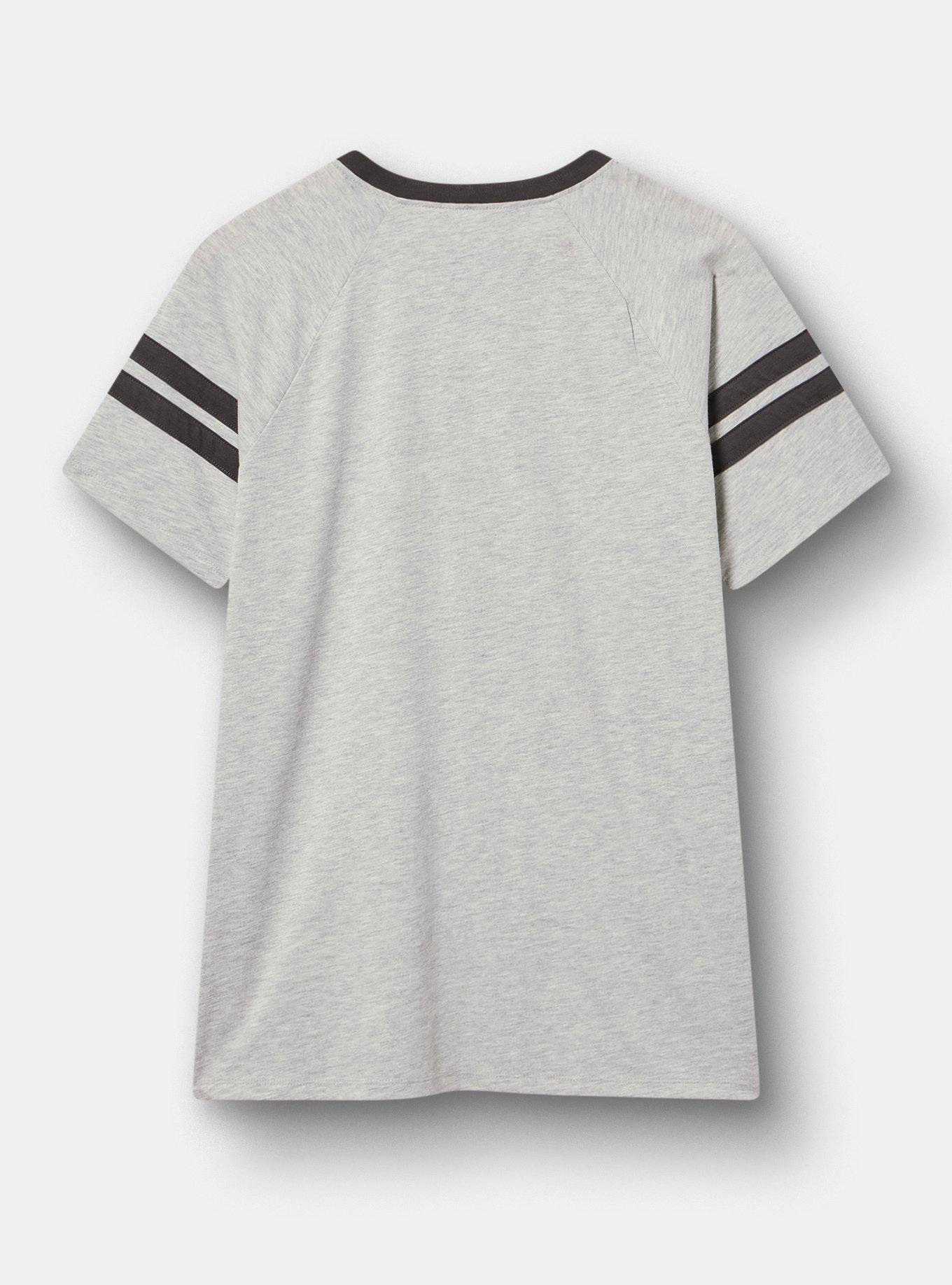 Disney Star Wars Cotton Jersey Varsity Tee, STAR WARS LIGHTEST HEATHER GREY, alternate