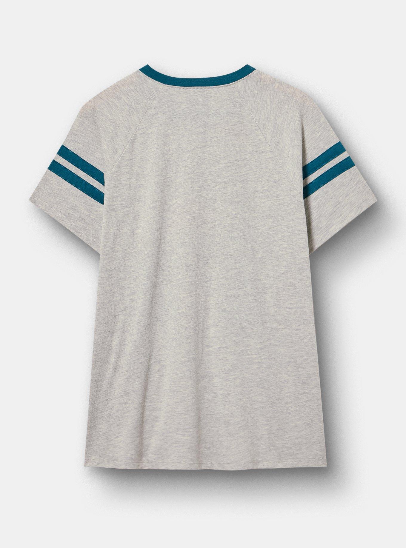 Star Wars Endor Classic Cotton Varsity Tee, ENDOR WELCOMES YOU LT HEATHER GREY, alternate