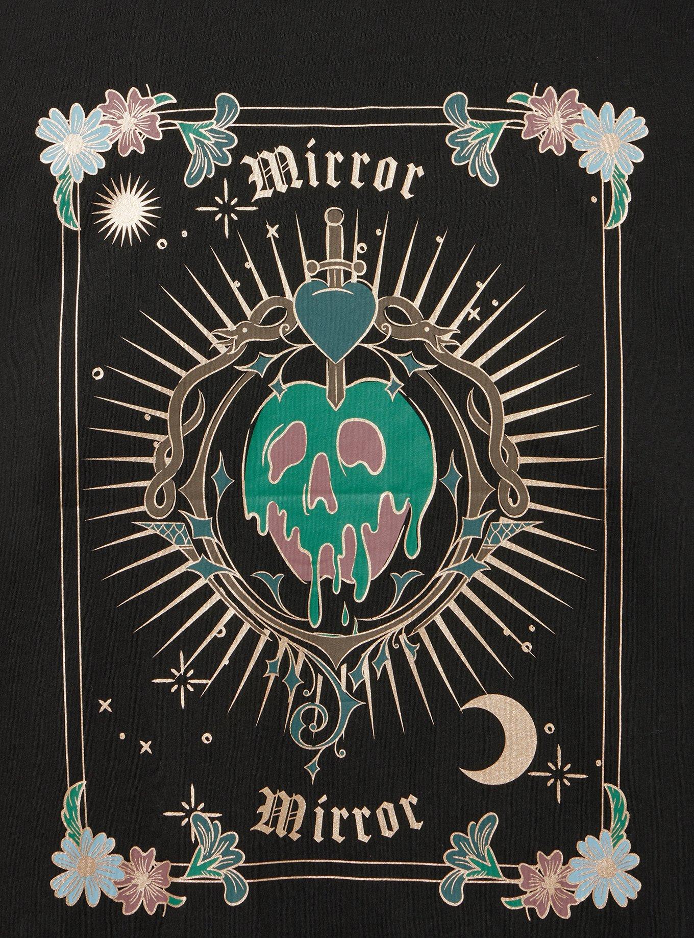 Disney Villains Relaxed Cotton Jersey Tee, MIRROR MIRROR DEEP BLACK, alternate