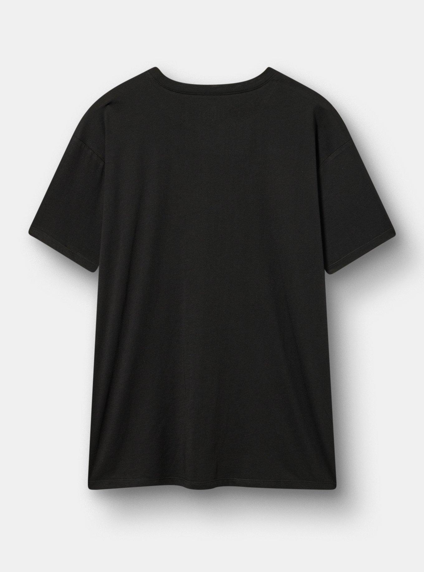 Disney Villains Relaxed Cotton Jersey Tee, MIRROR MIRROR DEEP BLACK, alternate