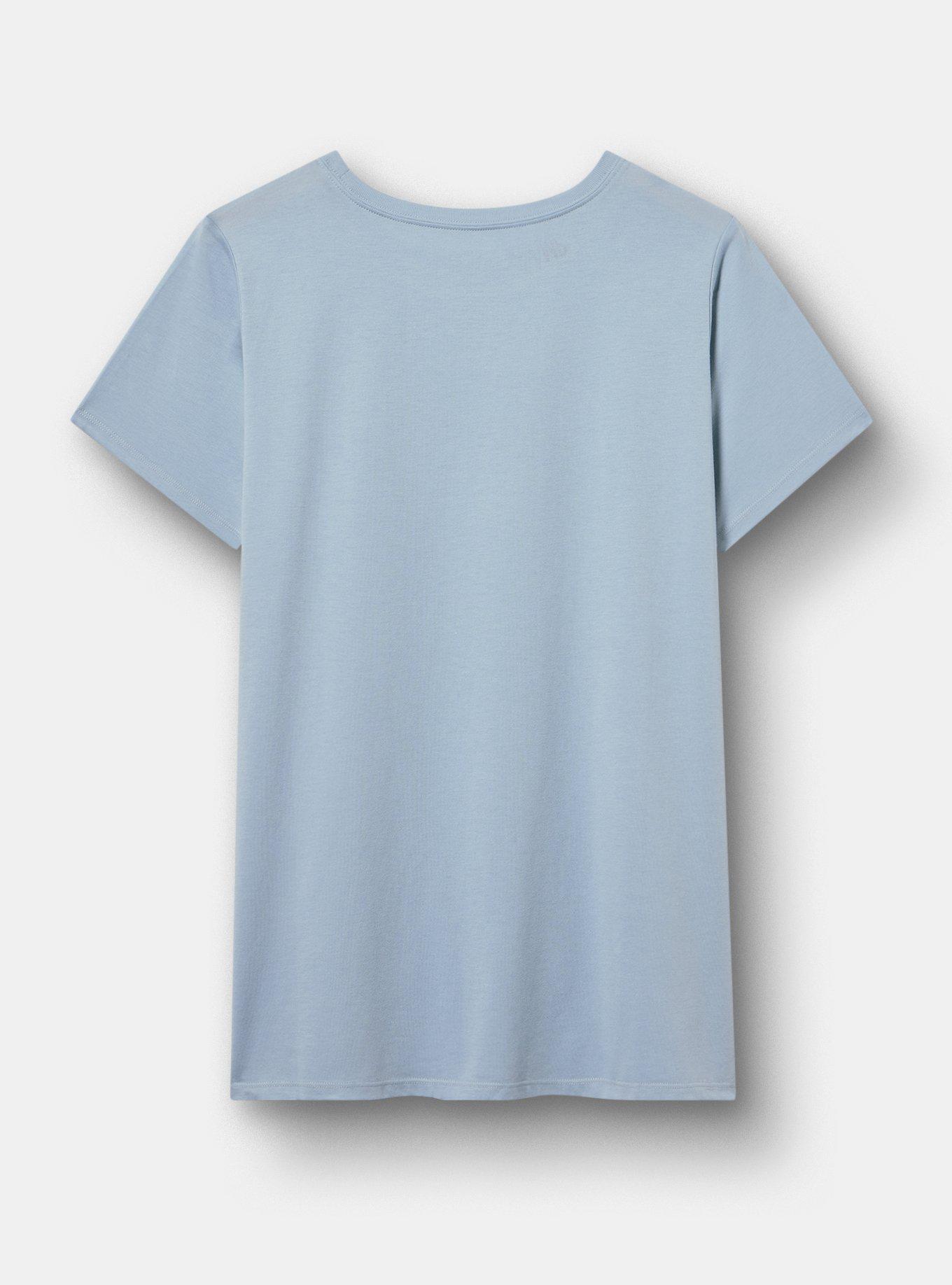 Lilo And Stitch Classic Fit Cotton Crew Tee, STITCH DUSTY BLUE, alternate