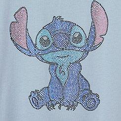 Lilo And Stitch Classic Fit Cotton Crew Tee, STITCH DUSTY BLUE, swatch