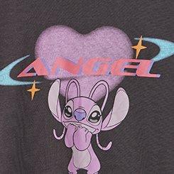 Disney Lilo & Stitch Classic Cotton Crew Tee, ANGEL HEART OBSIDIAN, swatch