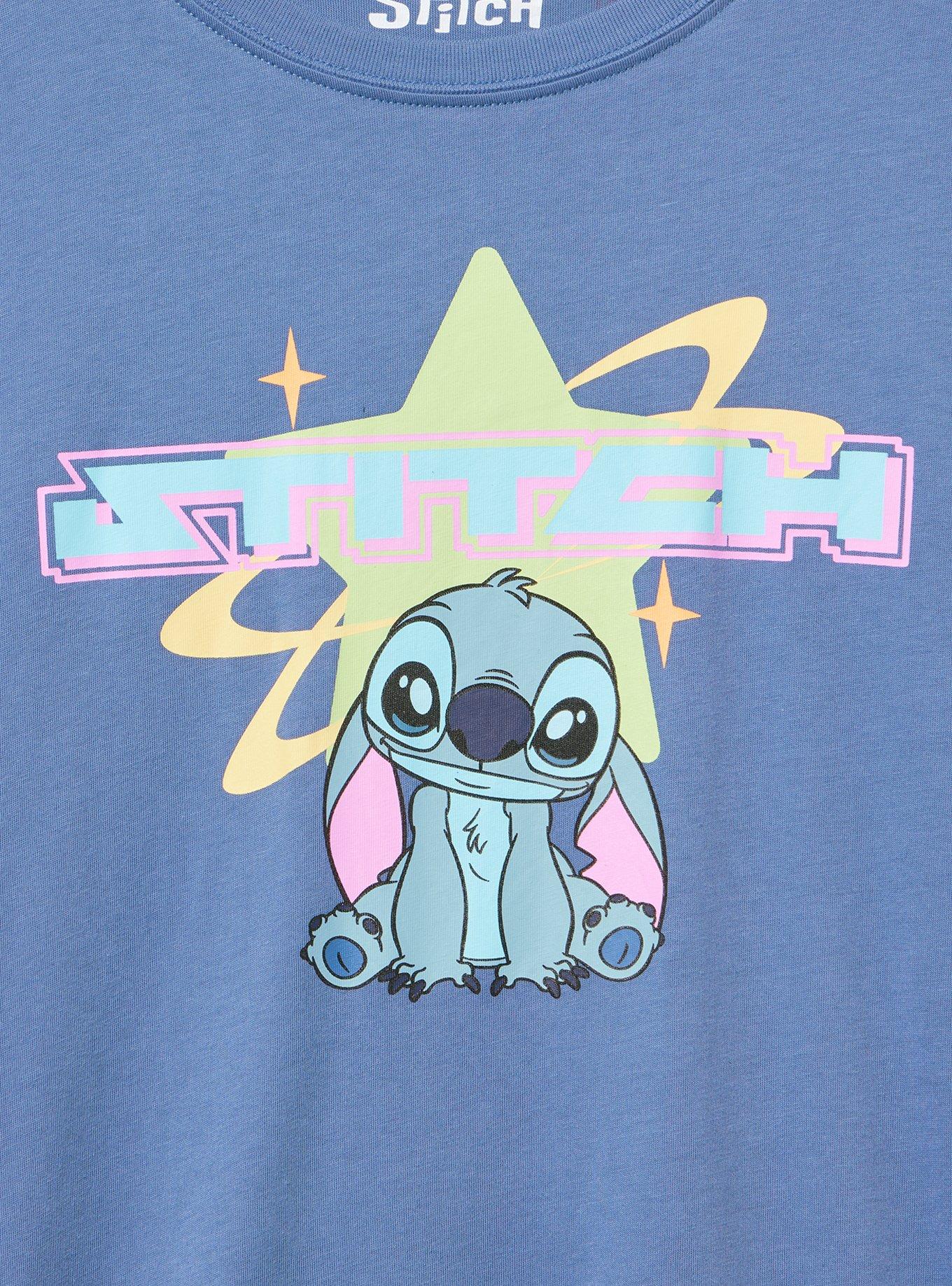 Disney Lilo & Stitch Classic Cotton Crew Tee, STITCH BLUE HORIZON, alternate