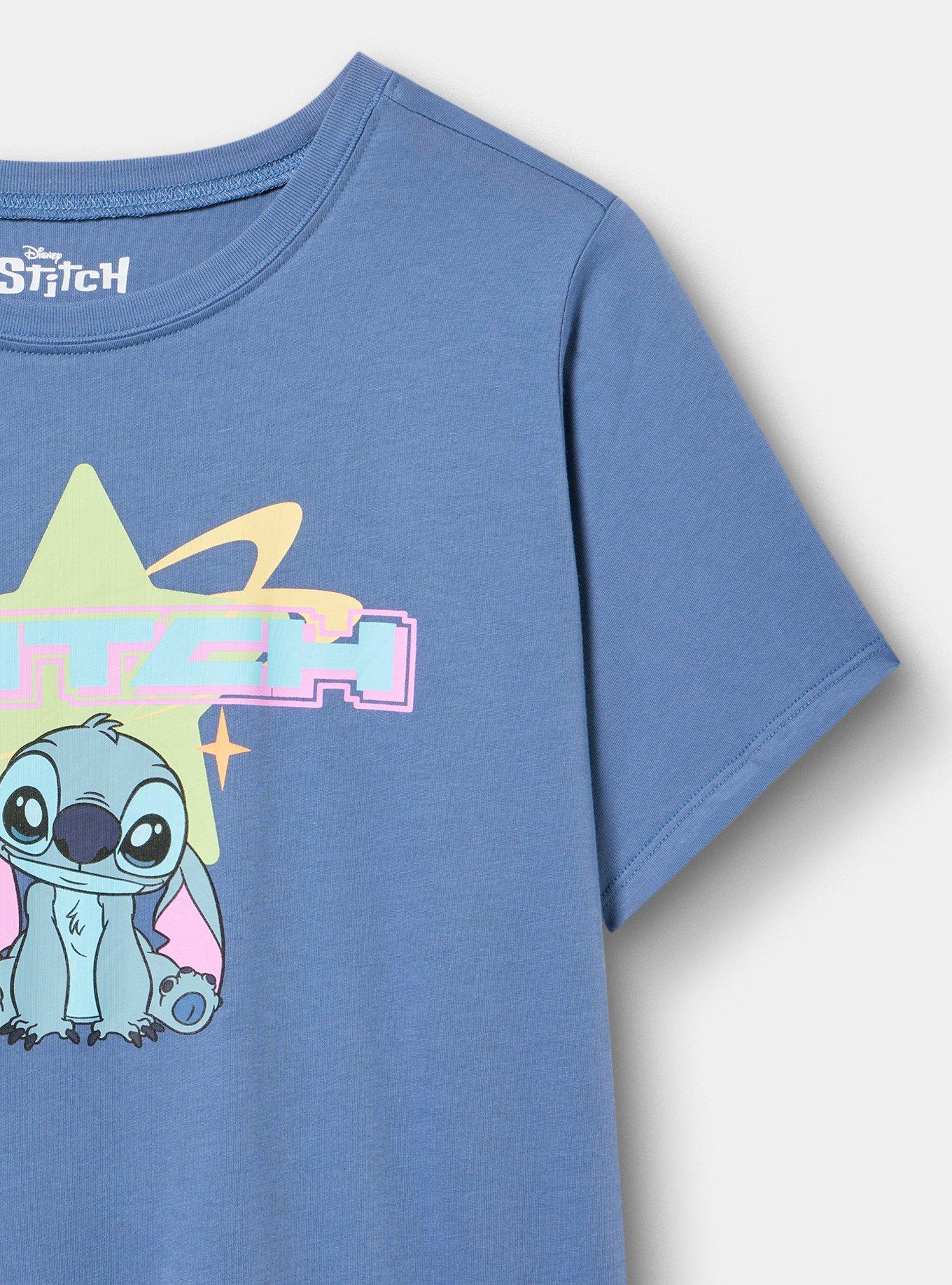 Disney Lilo & Stitch Classic Cotton Crew Tee, STITCH BLUE HORIZON, alternate