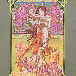 Janis Joplin Classic Cotton Crew Tee, JANIS JOPLIN AGAVE GREEN, swatch