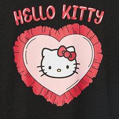 Hello Kitty Classic Cotton Ringer Tee, HELLO KITTY HEART DEEP BLACK, swatch