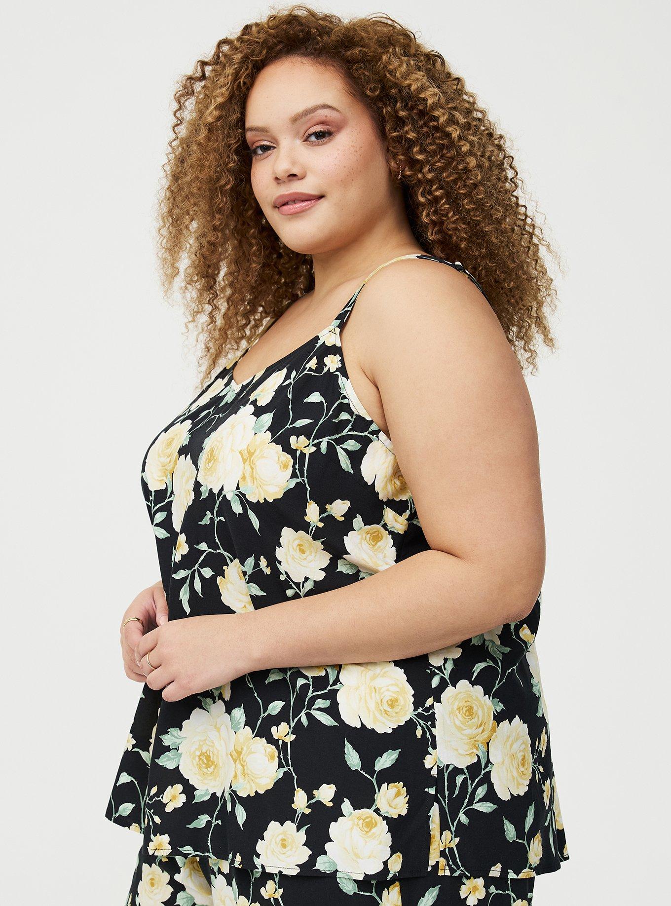 Sophie Challis Swing Cami, ROMANCE FLORAL BLACK, alternate