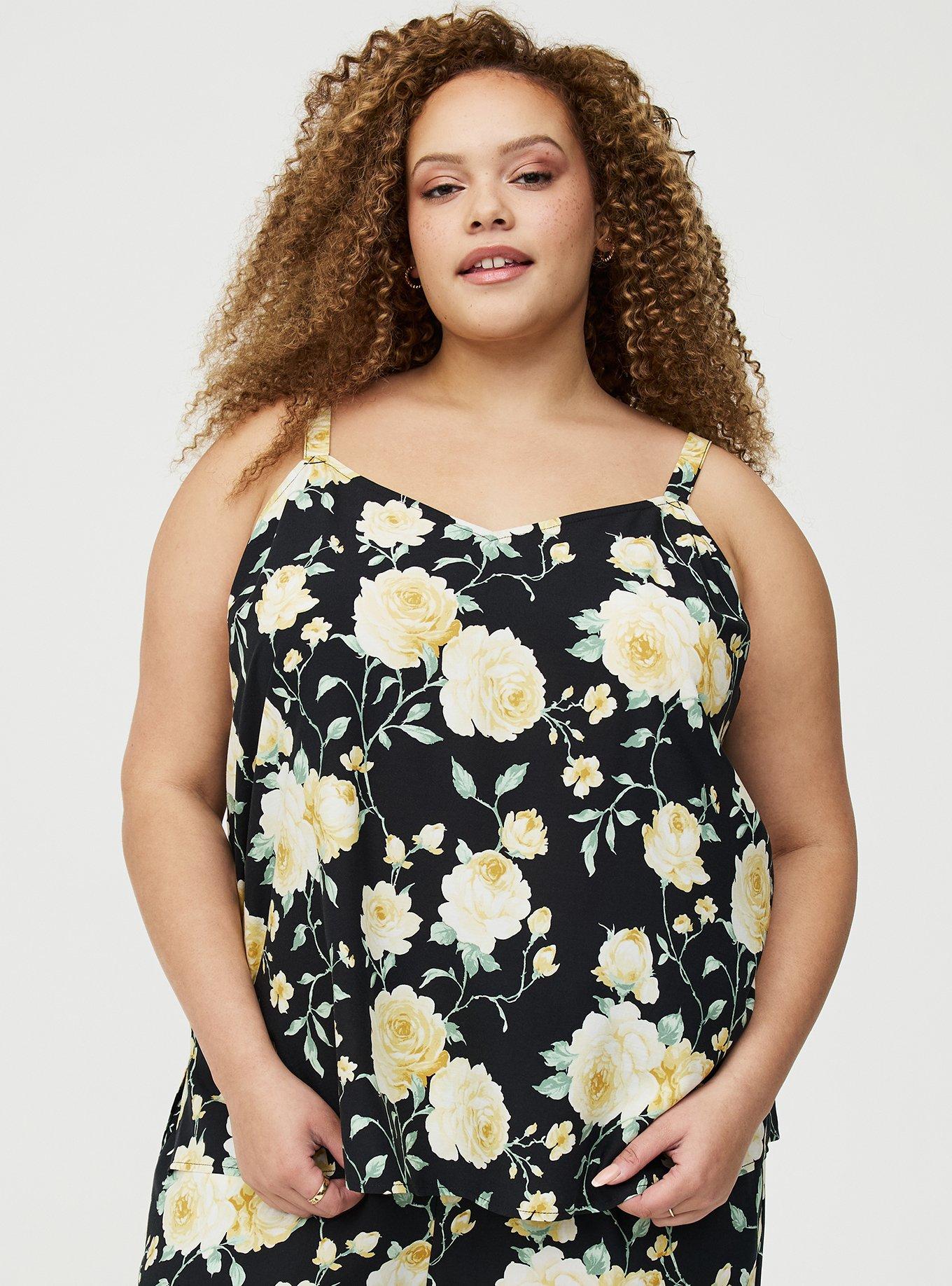 Sophie Challis Swing Cami, ROMANCE FLORAL BLACK, hi-res