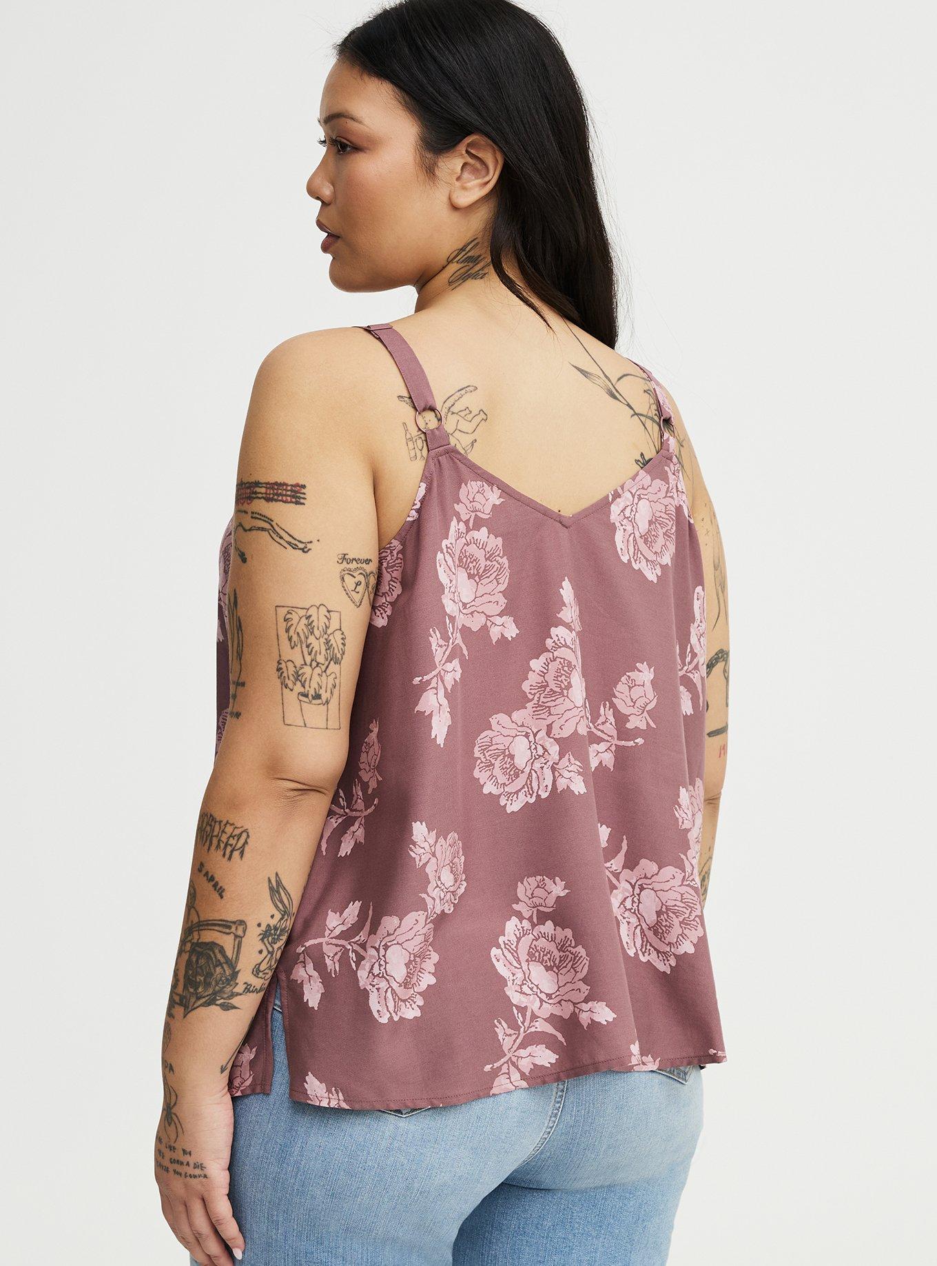 Sophie Challis Swing Cami, FLOWER STAMPS FLORAL TAN, alternate