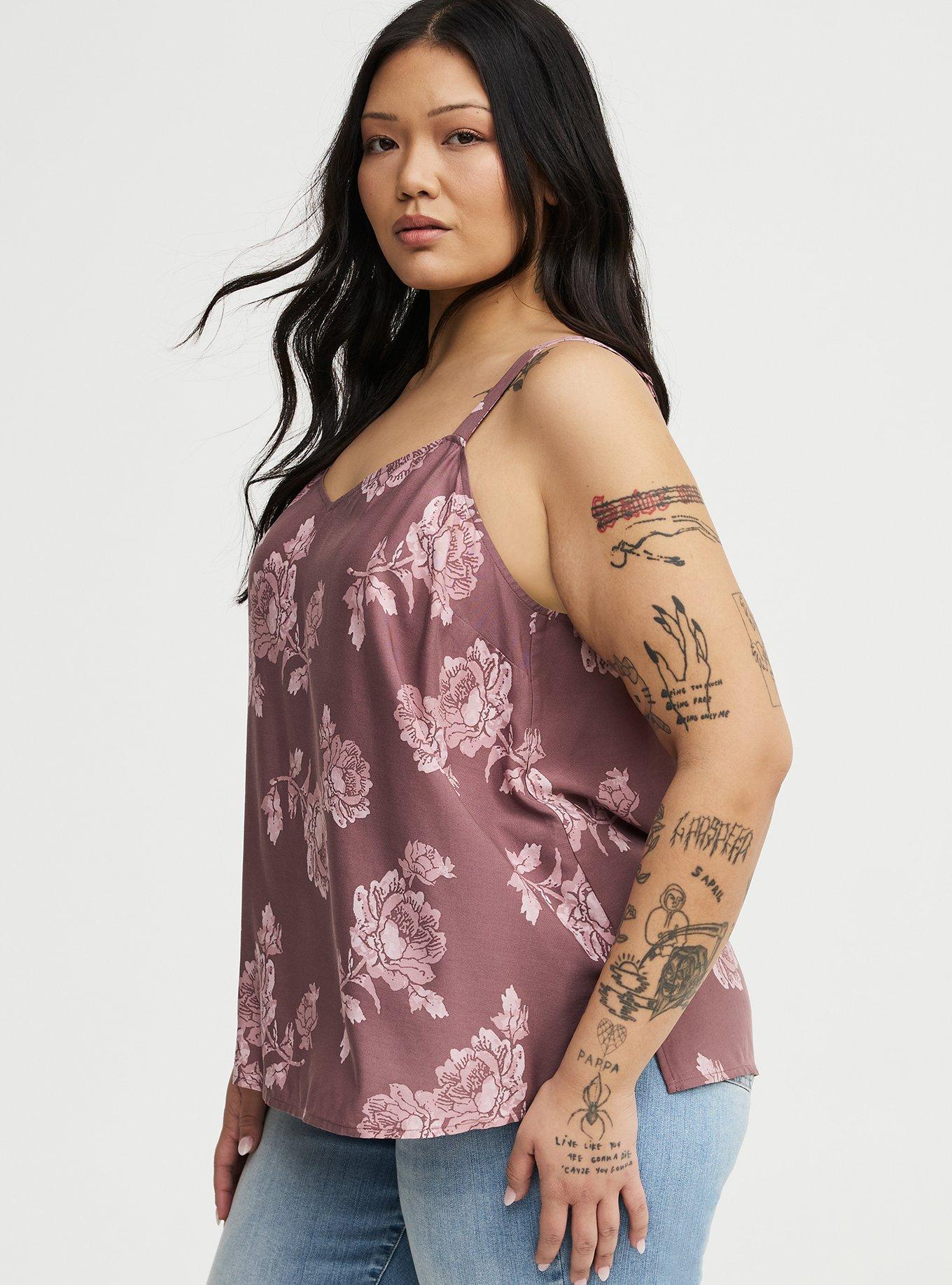 Sophie Challis Swing Cami, FLOWER STAMPS FLORAL TAN, alternate