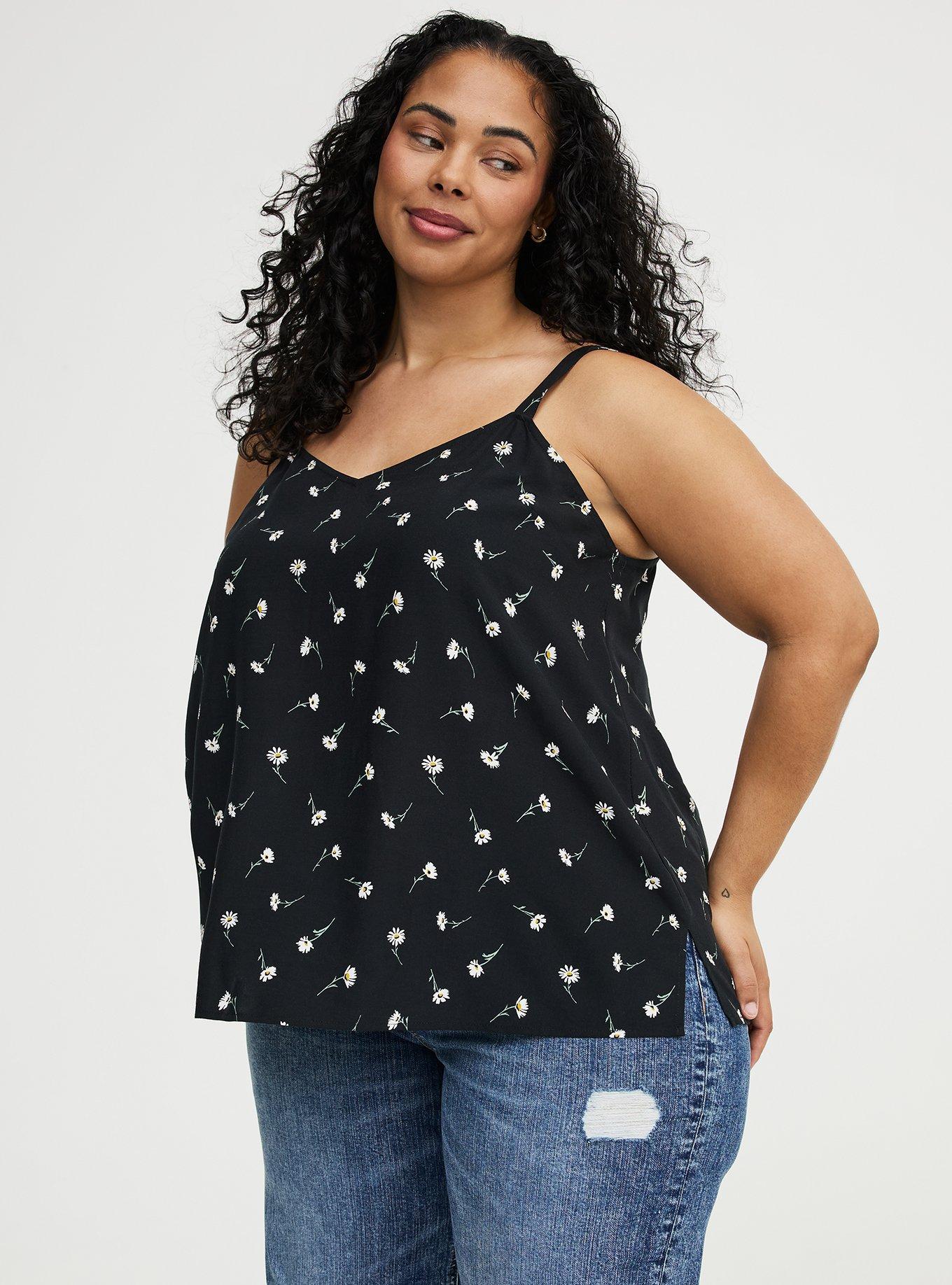 Sophie Challis Swing Cami, DARA DAISIES FLORAL BLACK, alternate