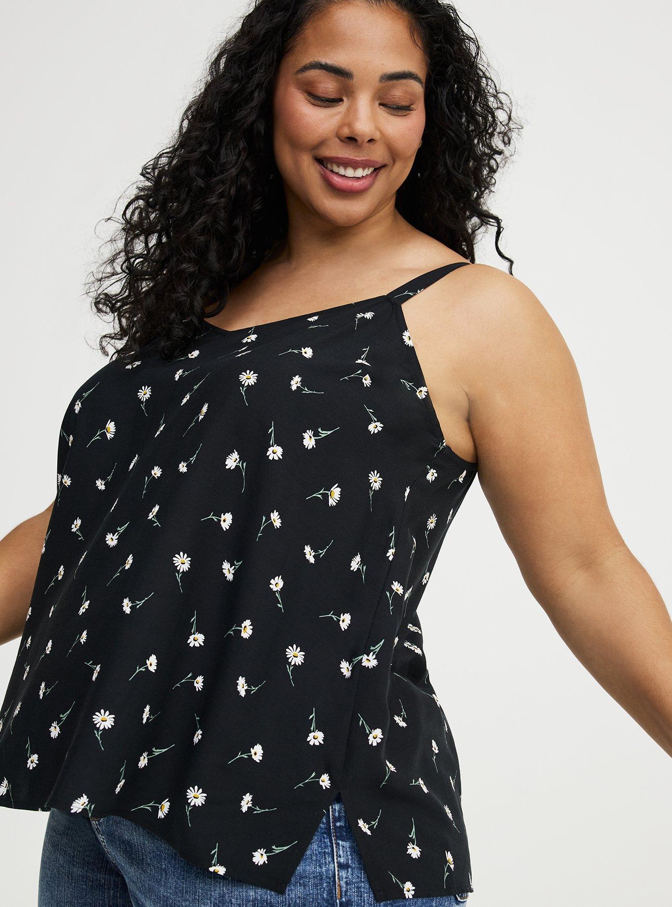 Sophie Challis Swing Cami, DARA DAISIES FLORAL BLACK, alternate