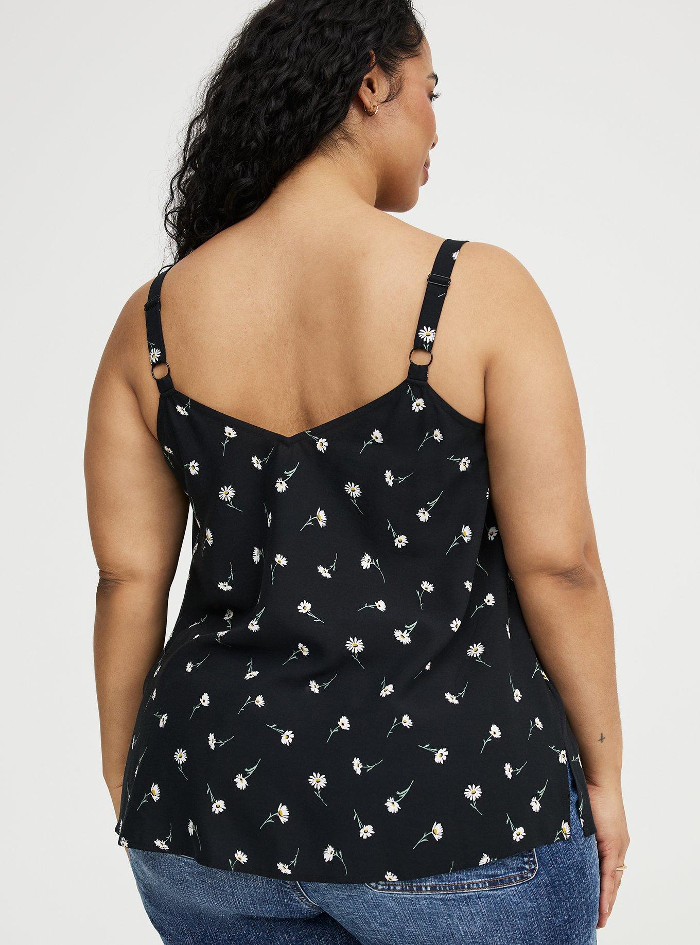 Sophie Challis Swing Cami, DARA DAISIES FLORAL BLACK, alternate