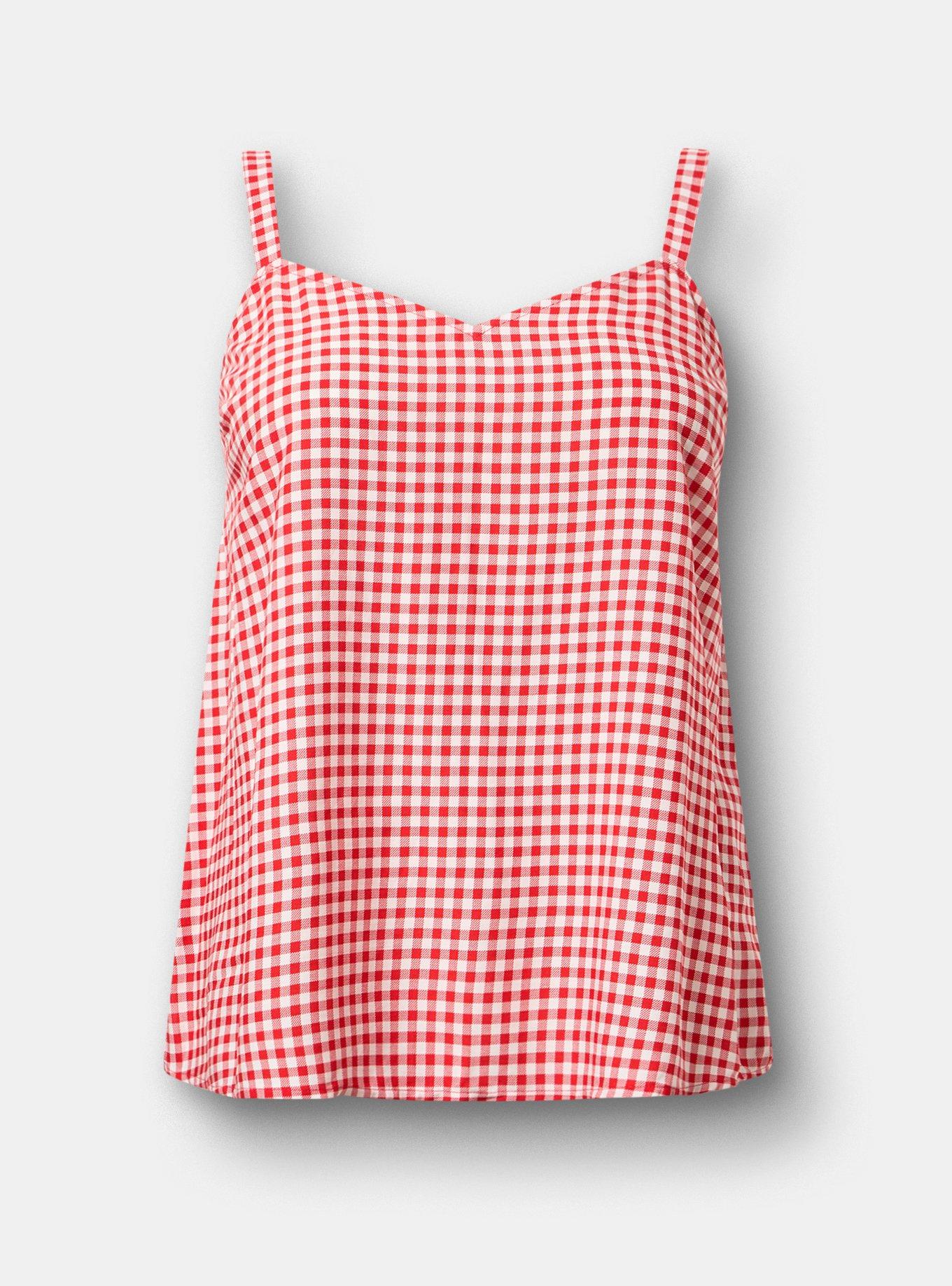 Sophie Challis Swing Cami, SOPHIE GINGHAM RED, hi-res
