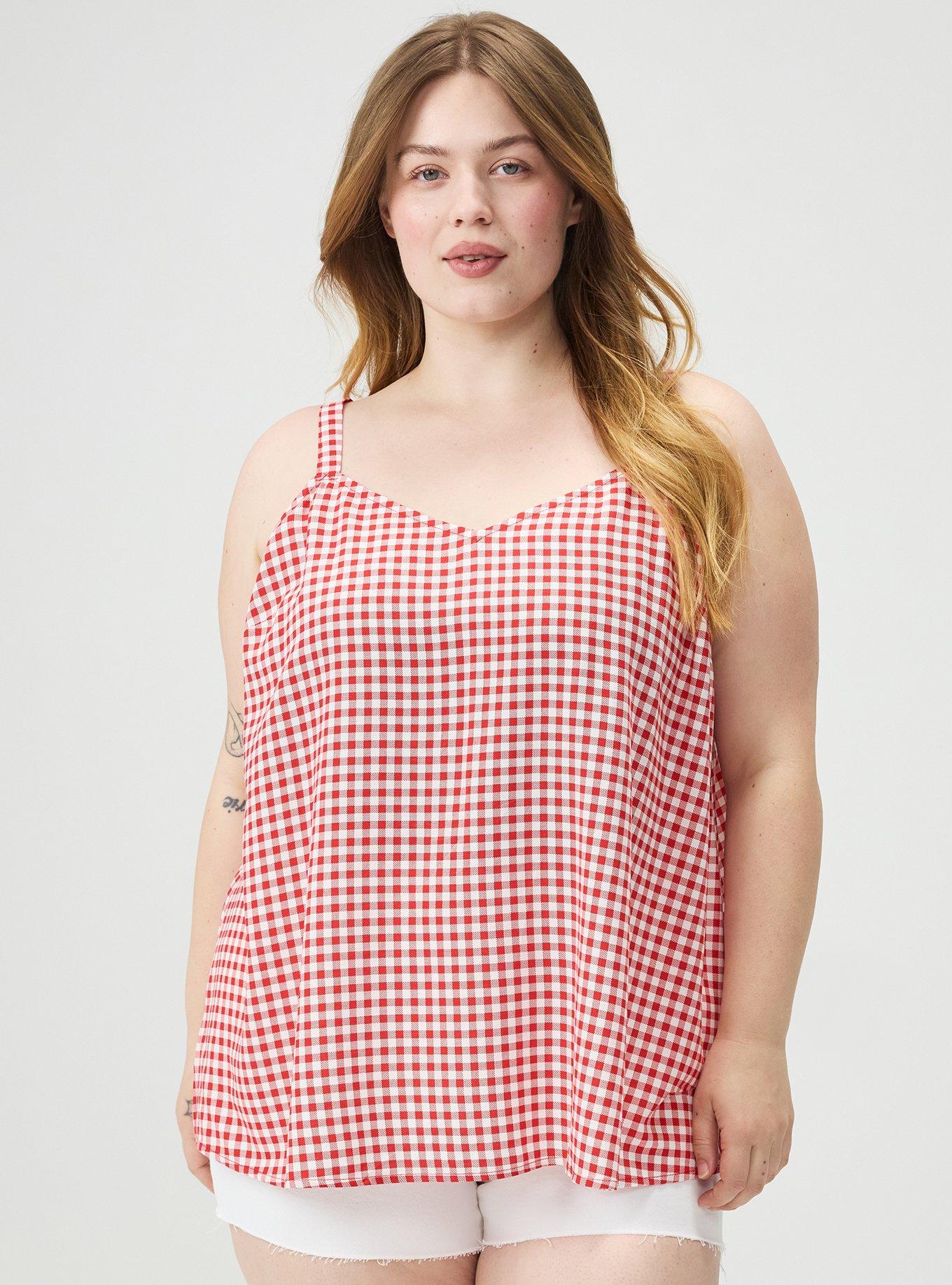 Sophie Challis Swing Cami, SOPHIE GINGHAM RED, hi-res