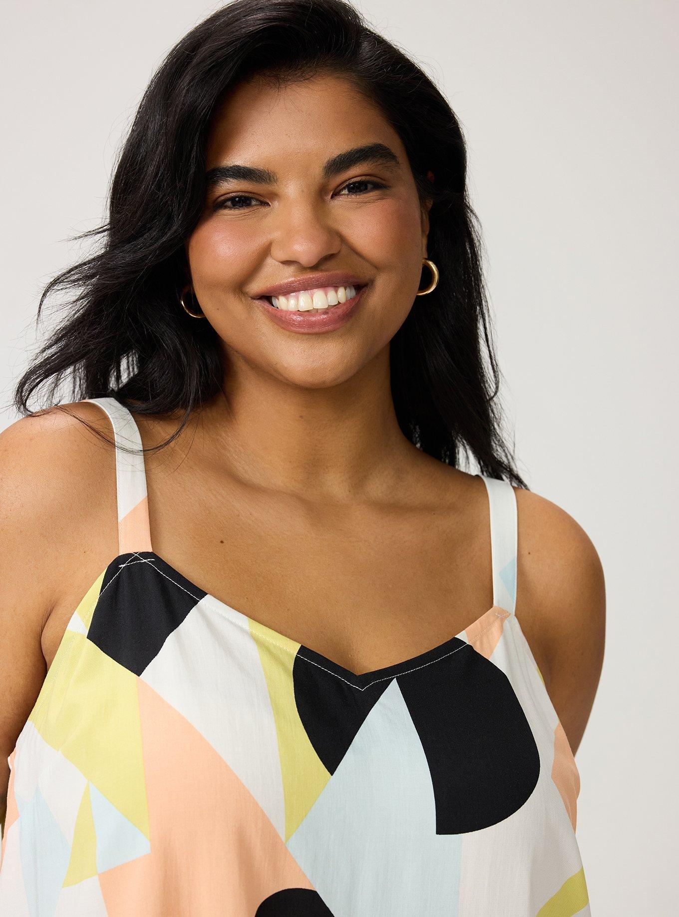 Plus Size Sophie Challis Swing Cami, SURF GEO MULTI, alternate