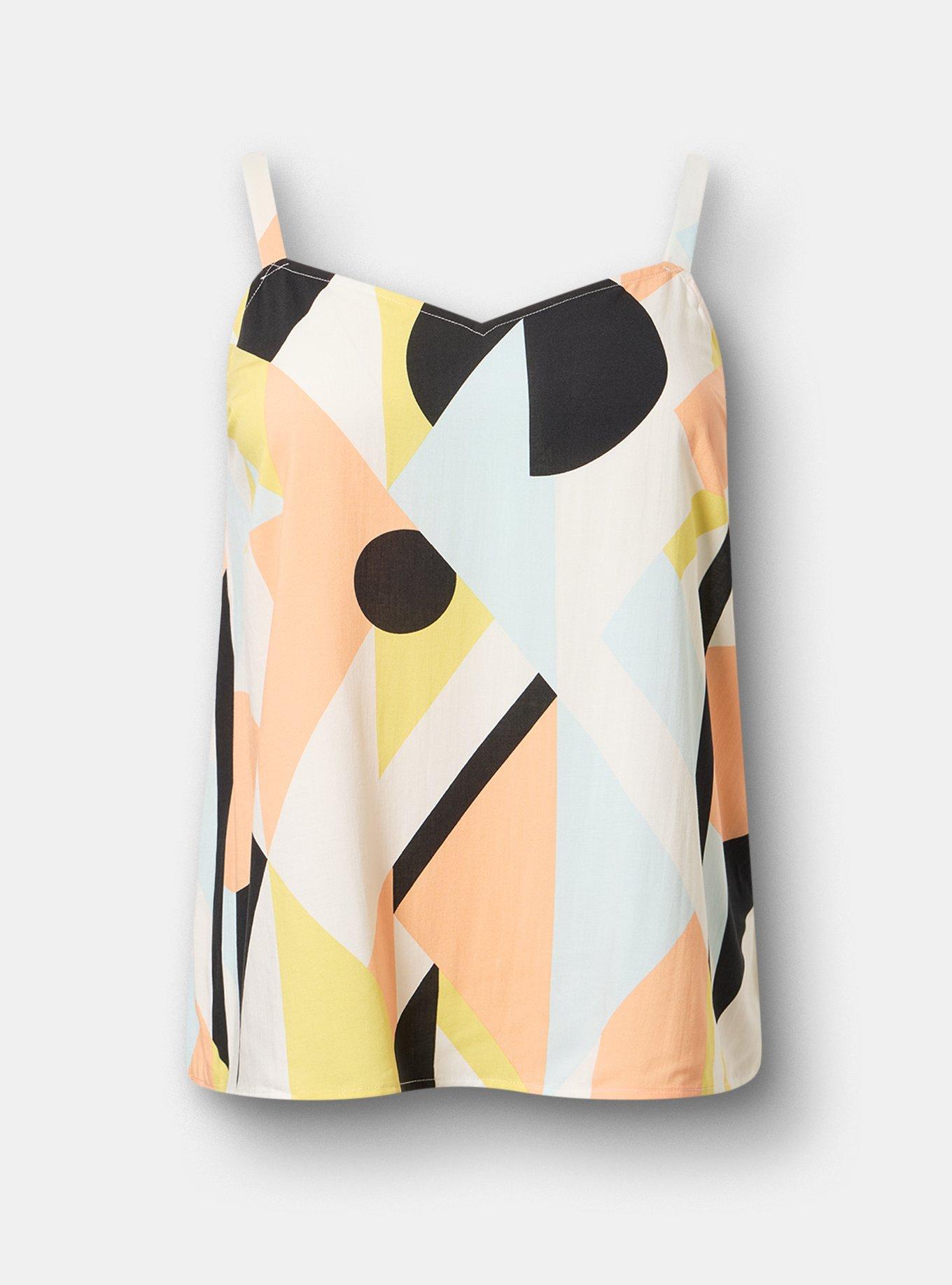 Plus Size Sophie Challis Swing Cami, SURF GEO MULTI, flat