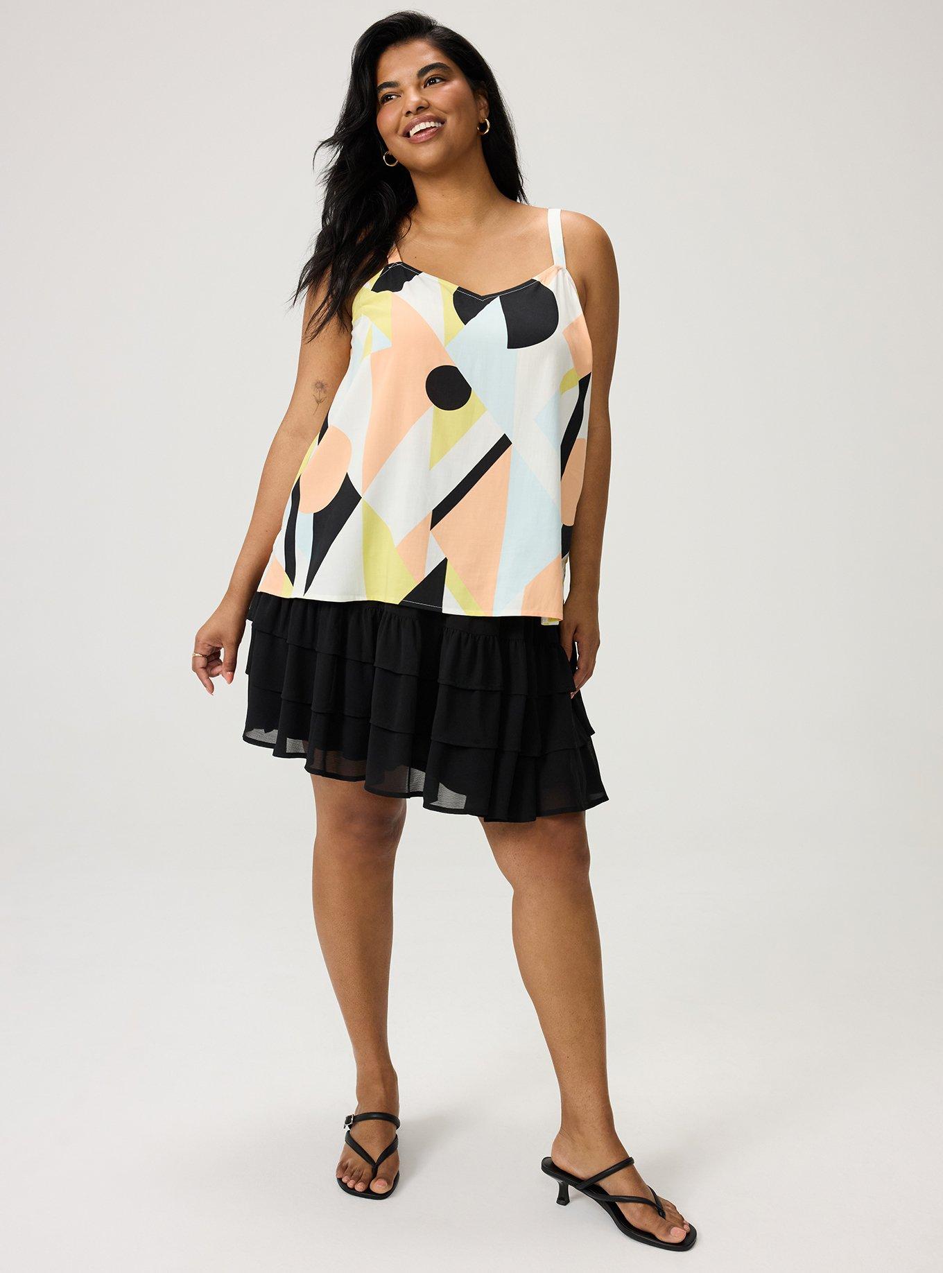 Plus Size Sophie Challis Swing Cami, SURF GEO MULTI, hi-res