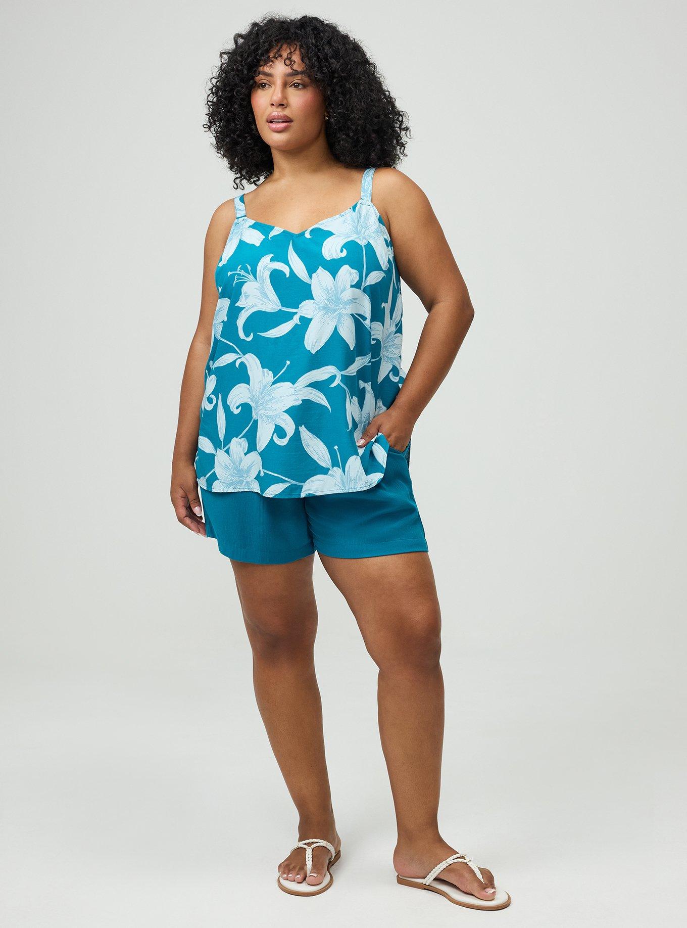 Sophie Challis Swing Cami, SHADE LILIES TEAL, alternate