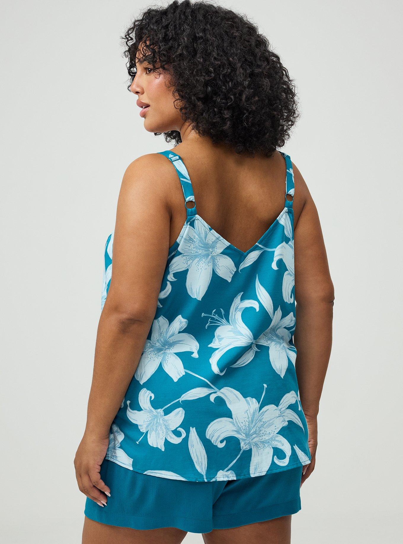 Sophie Challis Swing Cami, SHADE LILIES TEAL, alternate