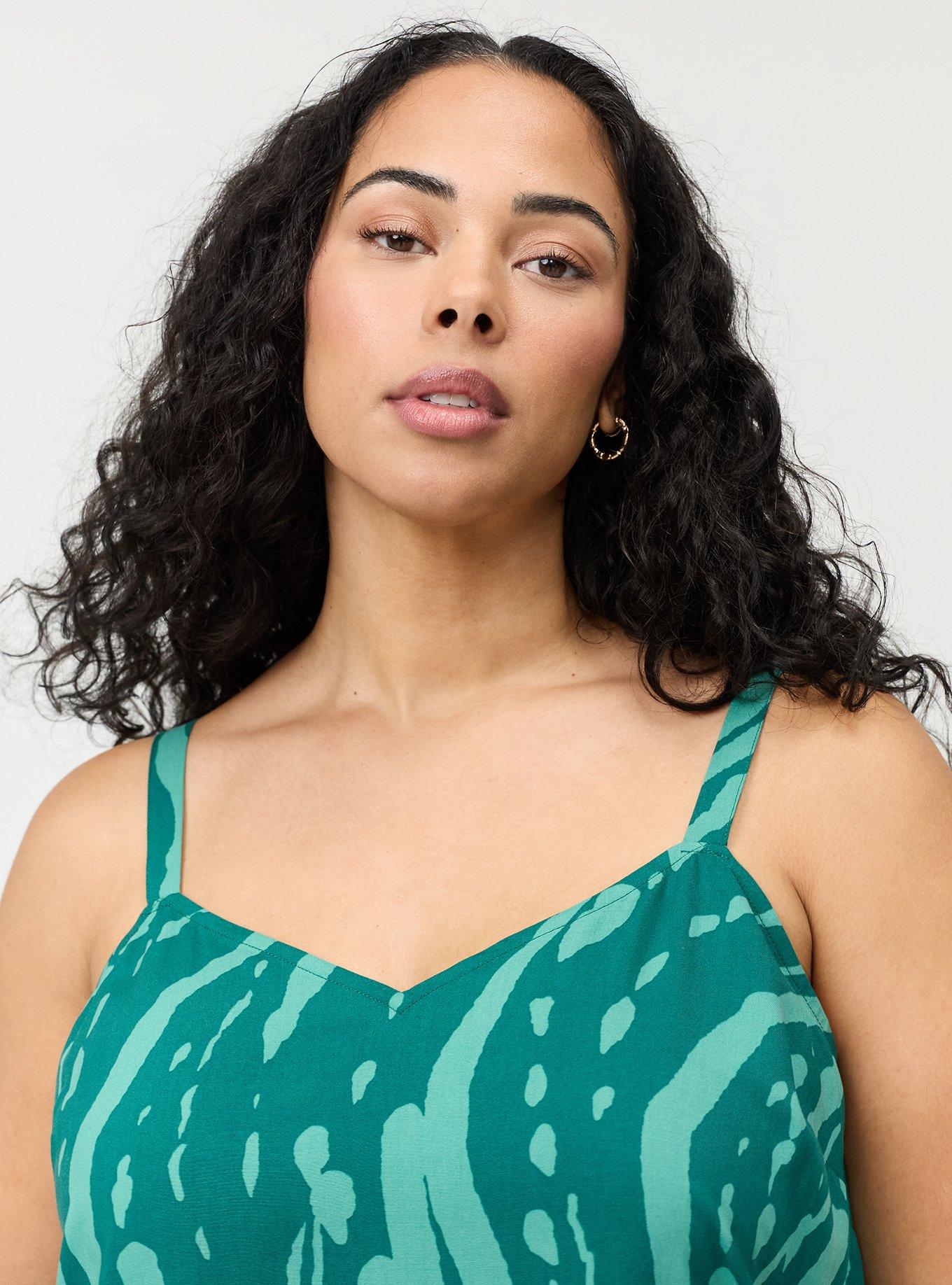 Sophie Challis Swing Cami, ABSTRACT SPLATTER GREEN, alternate
