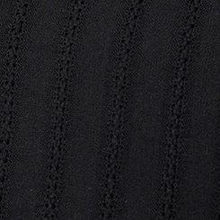 Button-Front V-Neck Blouse, DEEP BLACK, swatch