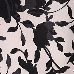 Plus Size Georgette Button-Up Ruffle Top, CONTEMPLATE FLORAL PINK, swatch