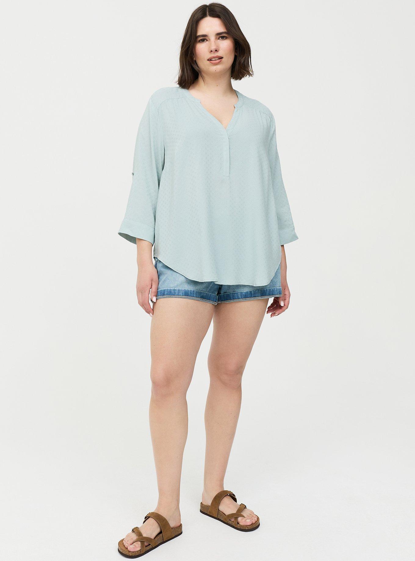 Harper 3/4 Sleeve Pullover Blouse, GRAY MIST, alternate