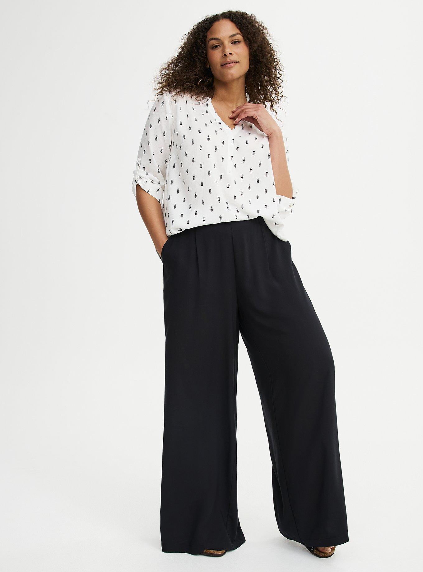 Harper 3/4 Sleeve Pullover Blouse, TOVA MOTIFS IVORY, alternate