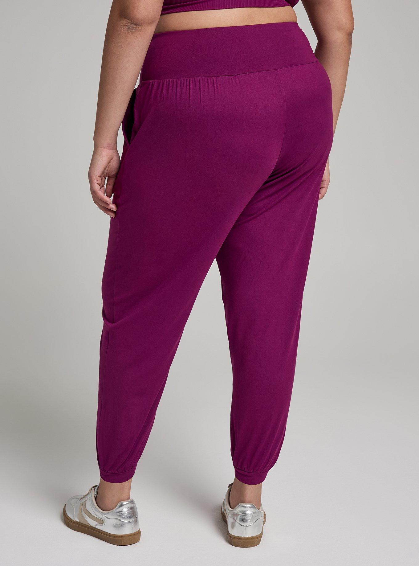 TRU Super Soft Performance Jersey Comfort Waist Jogger, PLUM CASPIA, alternate