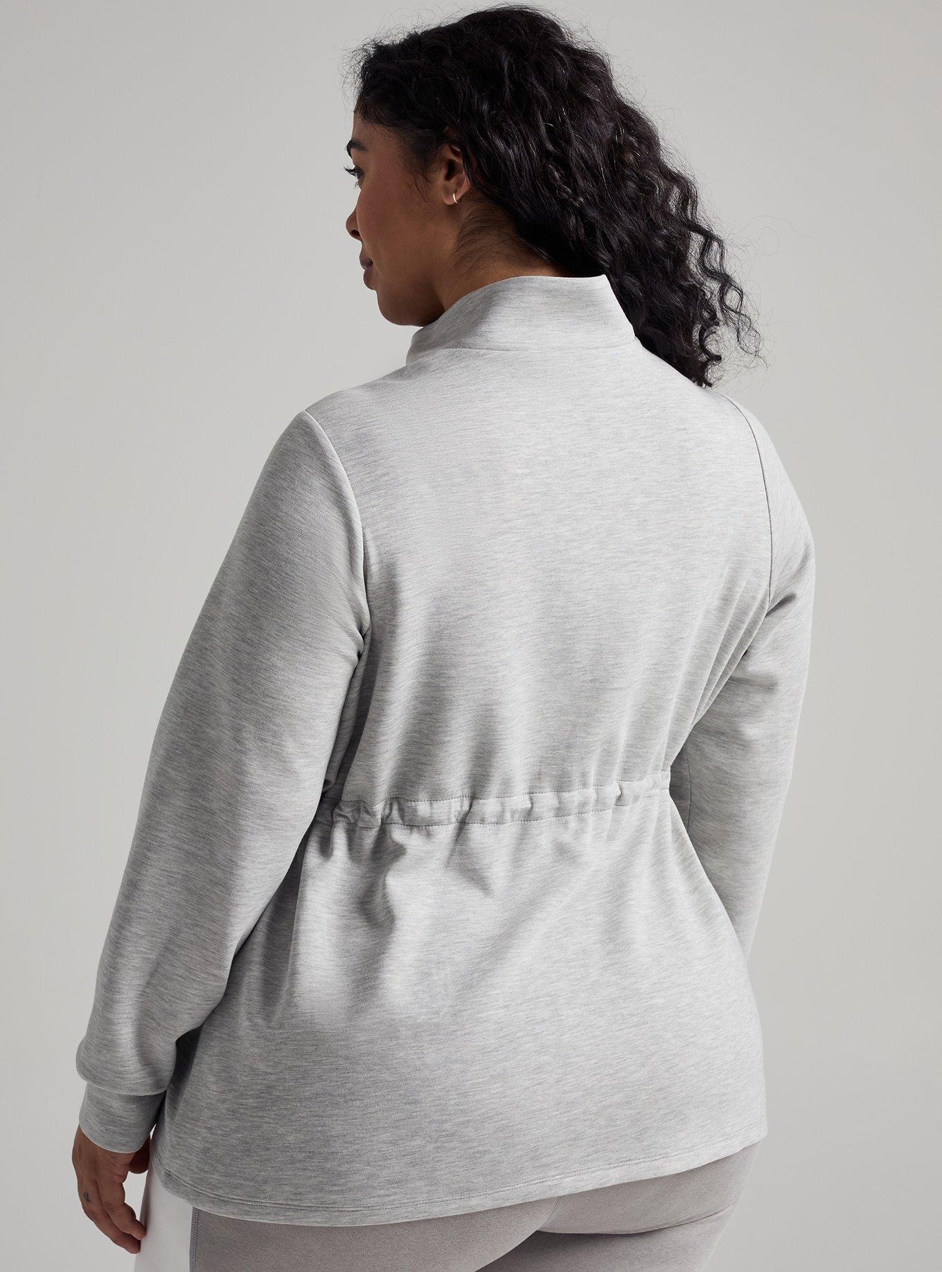 TRU Cupro Active Zip-Up Jacket, LIGHTEST HEATHER GREY, alternate