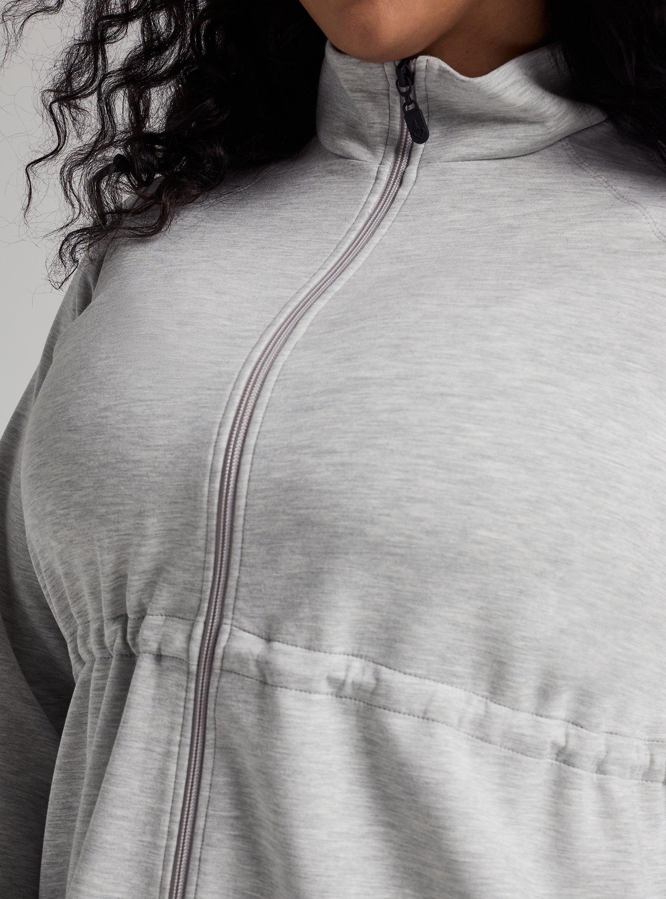 TRU Cupro Active Zip-Up Jacket, LIGHTEST HEATHER GREY, alternate