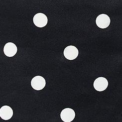 Sateen Tie-Front Crop Cami, COASTING DOTS BLACK, swatch