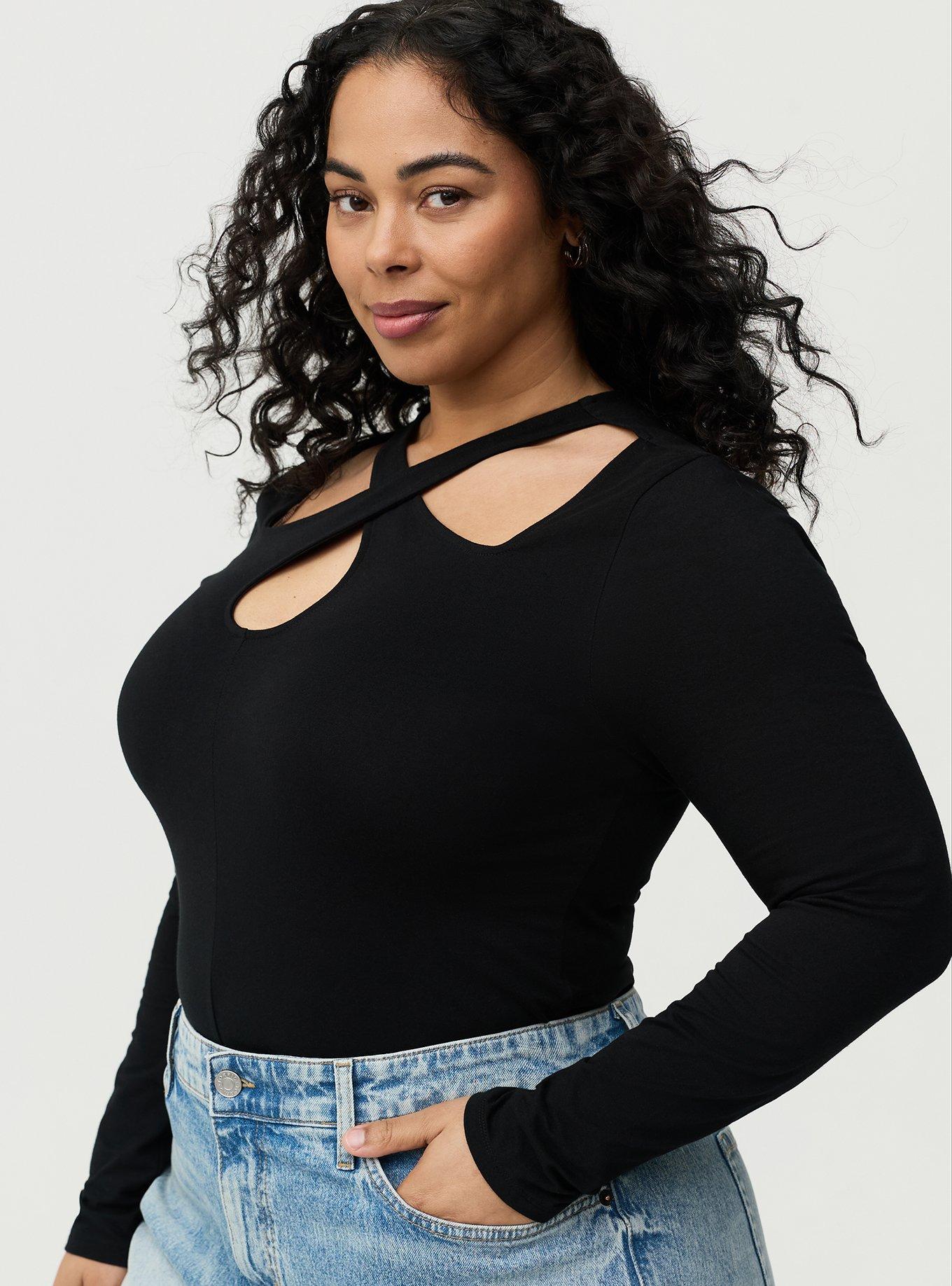 Plus Size - Foxy Long Sleeve Cutout Top - Torrid