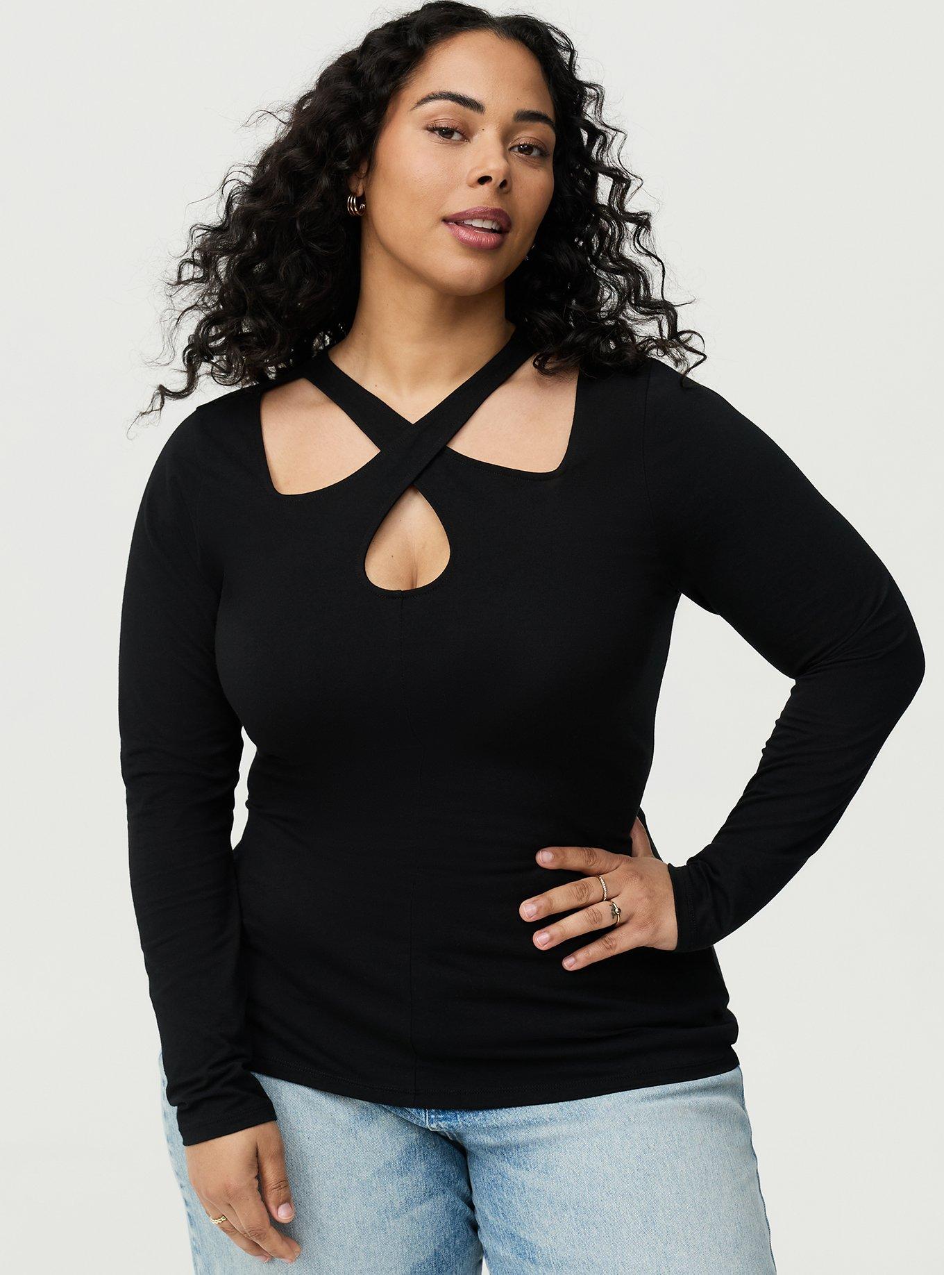 Plus Size - Foxy Long Sleeve Cutout Top - Torrid
