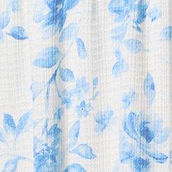 Textured Jersey Flutter Sleeve Babydoll, FLORENCE FLORAL BLANC DE BLANC, swatch