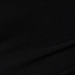 Studio Knit High Neck Draped Top, DEEP BLACK, swatch